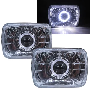 CrazyTheGod 4Runner 4RNER N120 Second generation 1990-1991 Wagon 3D/5D Guide LED Angel-Eye Headlight Headlamp Chrome for TOYOTA LHD